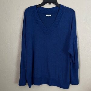 Maurice’s Pullover Soft VNeck Lightweight Sweater Blue Women’s XXL